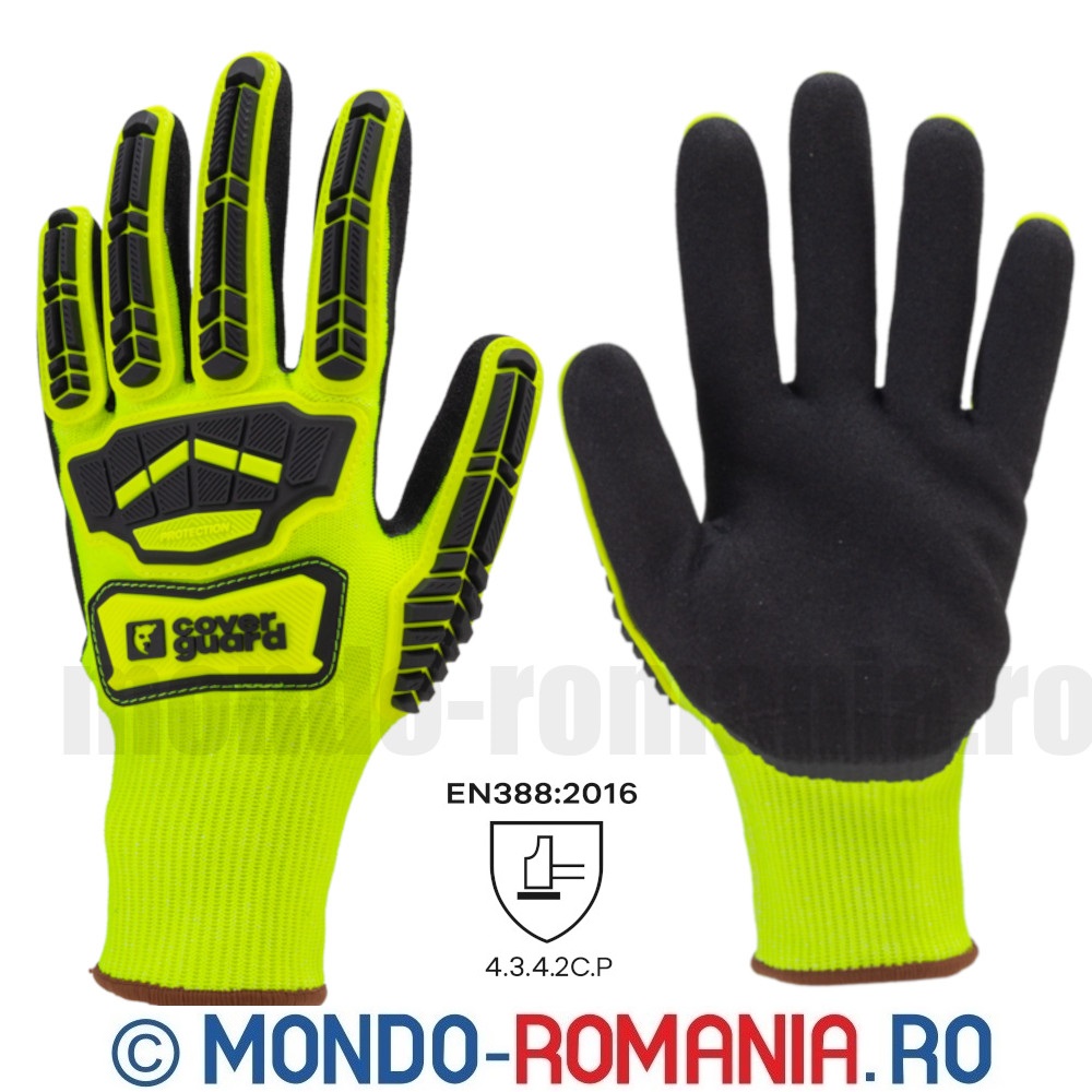 Mănuşi antitaiere, cu protectie la impact  EUROCUT IMPACT 100
