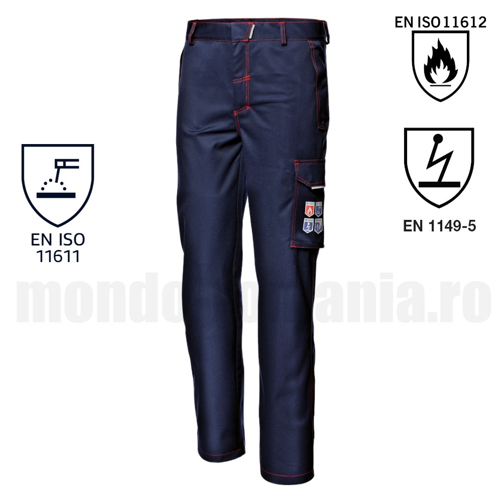 Pantaloni ignifugi, antistatici, arc electric, sudor - POLYTECH MODAC Multi Protection